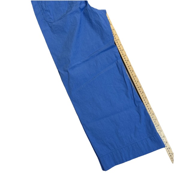 Maeve Anthropologie The Colette Cropped Wide-Leg Pants Sz 32  Edition Blue EUC - Picture 8 of 10